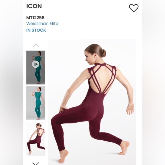 Weissman dance costume. Size medium child - Picture 2 of 3